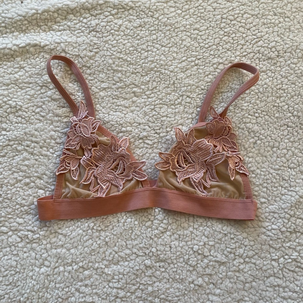 Pink Floral Bralette 🌸